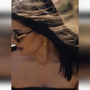 Saint Owen CHAIN HOOP SHARKTOOTH EARRINGS